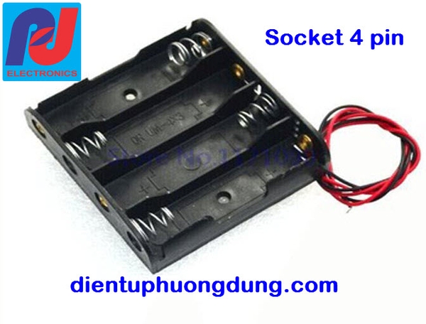 Đế 4 pin aa, đế pin tiểu