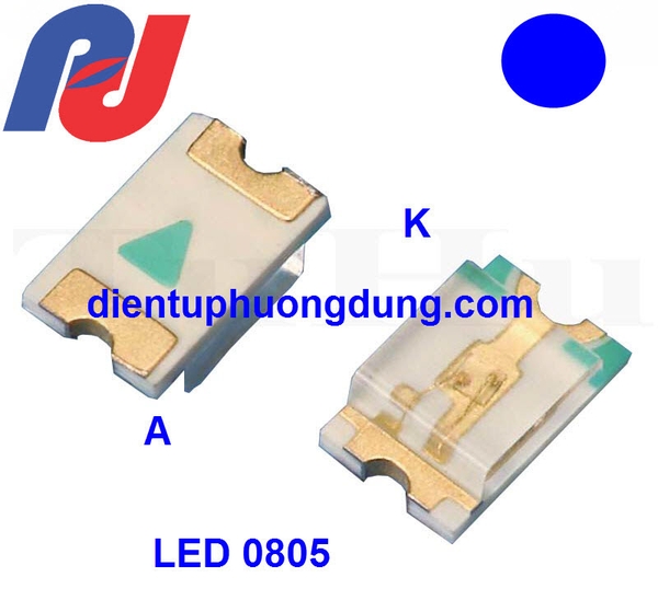 LED SMD 0805 Xanh dương - Blue