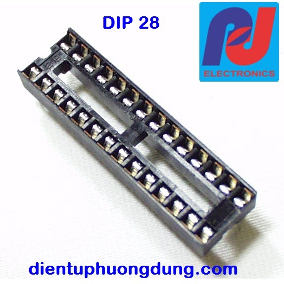 Đế IC 28 chân nhựa - 28 DIP