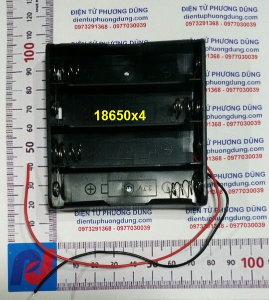 Đế pin Laptop, 18650x4 Cell