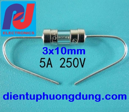 Cầu chì có chân 5A 250V T5A250V F5AL250V