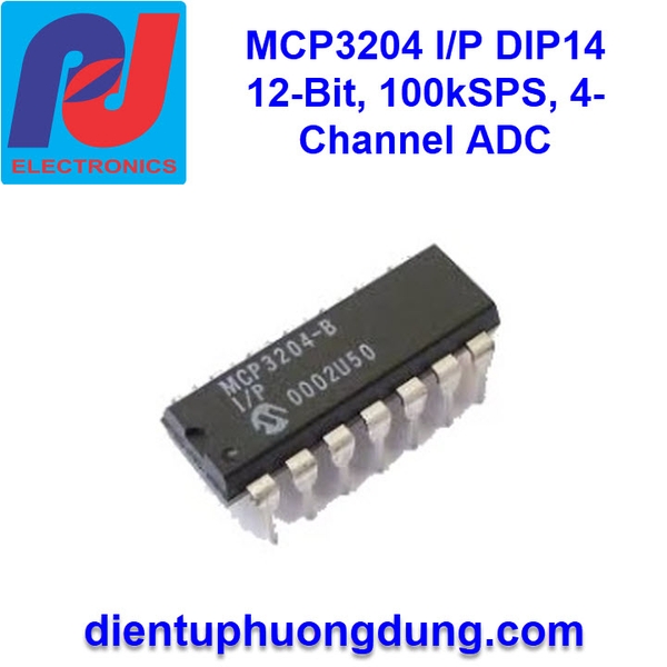 MCP3204 4x12-Bit ADC