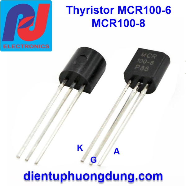 MCR100-6 Thyristor SCR TO92 0.8A 600V