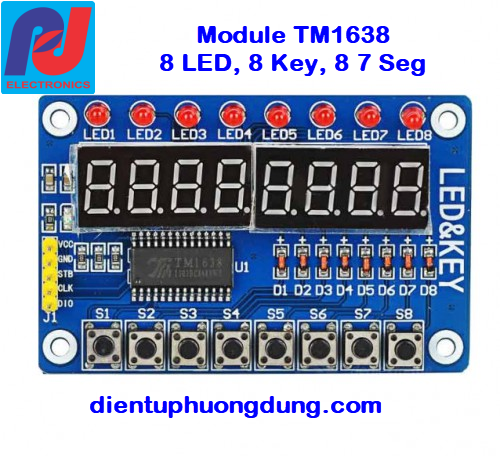 Module TM1638 LED + Key