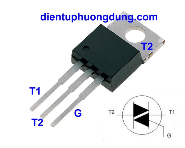 Triac BTA08 8Arms - 600V