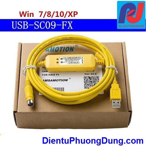 Cáp USB SC09-FX lập trình PLC Mitshubishi FX