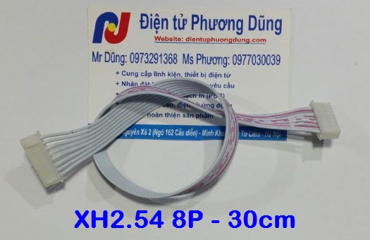 Cáp 8 - 2 đầu XH2.54-8P dài 30cm