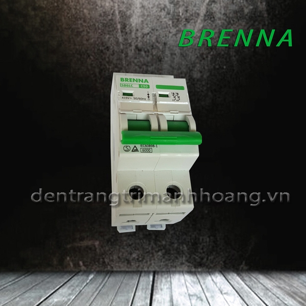 Át 2 cực từ 50A đến 63A Brenna