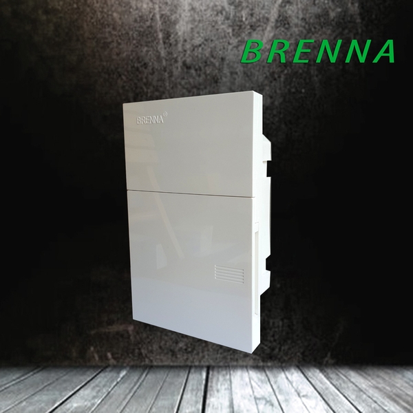 Tủ điện âm tường mặt phẳng 3/6 Brenna