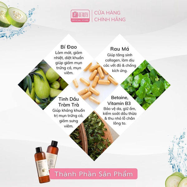 Nước tẩy trang bí đao Cocoon tẩy sạch makeup và cấp ẩm 500ml