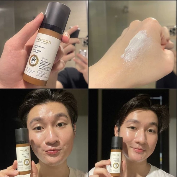Kem Chống Nắng Cocoon Bí Đao Quang Phổ Rộng 50ml Winter Melon Suncreen SPF 50 PA 50ml