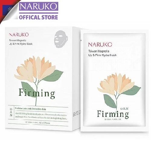 Naruko Bạch ngọc lan mới Mặt nạ nâng cơ và cấp ẩm làm săn chắc da hộp 8 miếng Taiwan Magnolia Up & Firm Hydra
