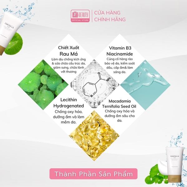 Kem dưỡng tinh chất rau má Skin1004 Madagascar Centella Cream lọ 75ml