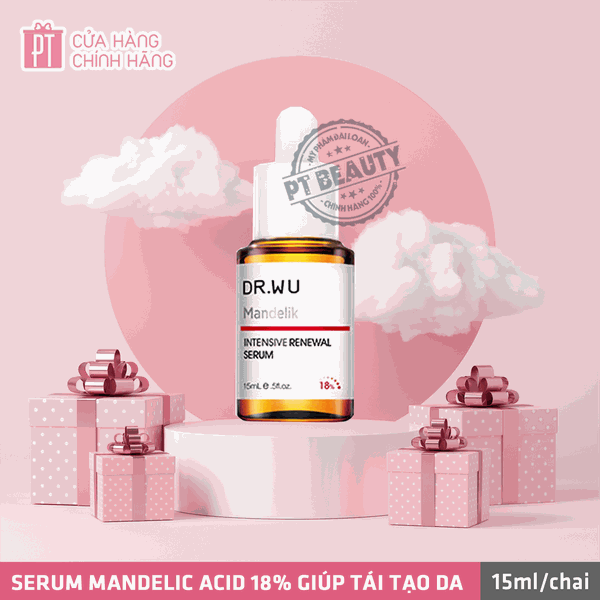 ( Mới ) Serum tái tạo da Dr.Wu Intensive Renewal Serum With Mandelic Acid 18% 15ML