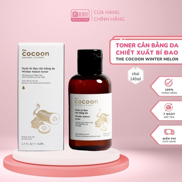 Nước bí đao cân bằng da (toner) Cocoon chai 140ml - 310ml