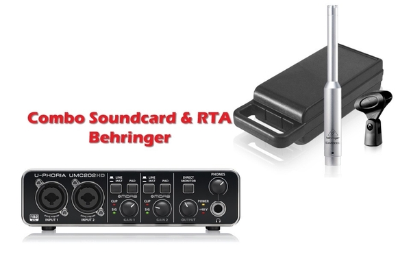 Combo Soundcard RTA của Behringer ( Tặng kèm dây kết nối 3 sợi + chân ...