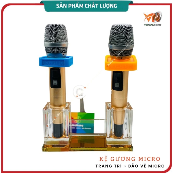 Kệ để đựng micro ADX DM2 trưng bày, bảo vệ (Gương, 20X8X10cm ...