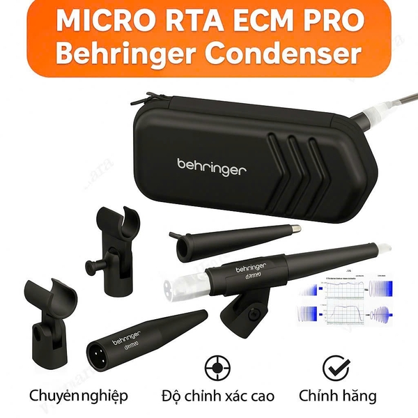 Micro RTA ECM PRO Behringer Condenser đạt tới 30 kHz | Vinakara.com