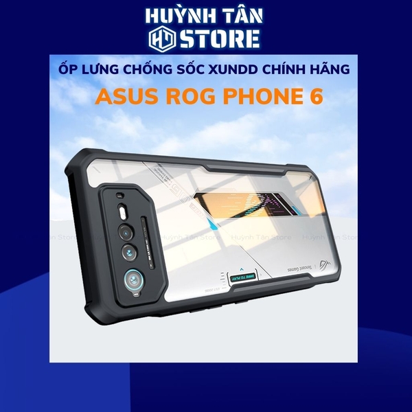 Ốp lưng rog phone 6, 6 pro chống sốc xundd bảo vệ camera chính hãng chống ố vàng phụ kiện huỳnh tân store