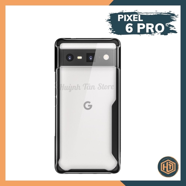 Ốp lưng chống sốc pixel 6 pro clear color ver 2 viền đen mặt lưng trong suốt không ố vàng bảo vệ camera phụ kiện huỳnh tân store