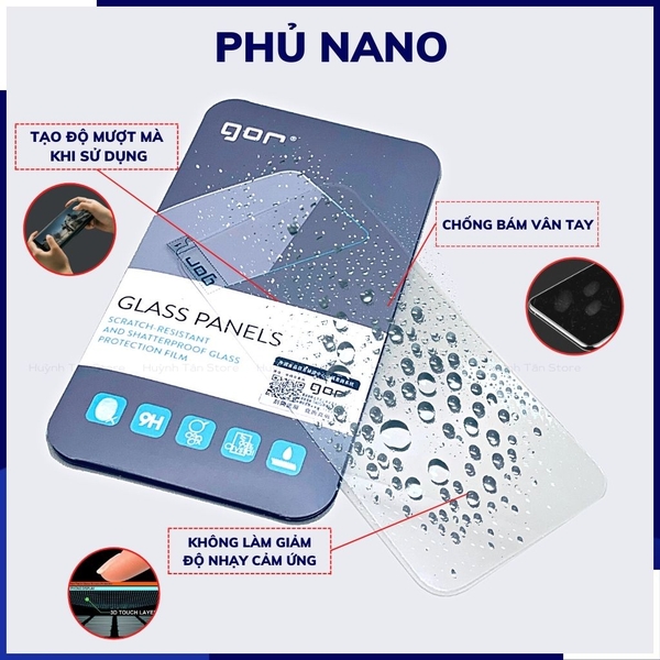 Kính cường lực pixel 6a trong suốt không full màn chống bám vân tay chính hãng Gor phụ kiện huỳnh tân store