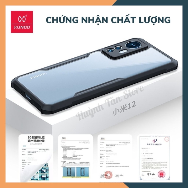 Ốp lưng mi 12, 12 pro chống sốc xundd bảo vệ camera chính hãng chống ố vàng phụ kiện huỳnh tân store