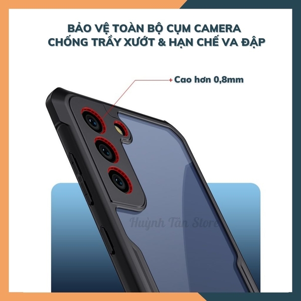 Ốp lưng s21 fe chống sốc xundd bảo vệ camera chính hãng chống ố vàng phụ kiện huỳnh tân store