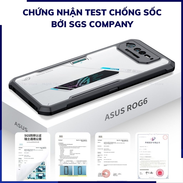 Ốp lưng rog phone 6, 6 pro chống sốc xundd bảo vệ camera chính hãng chống ố vàng phụ kiện huỳnh tân store