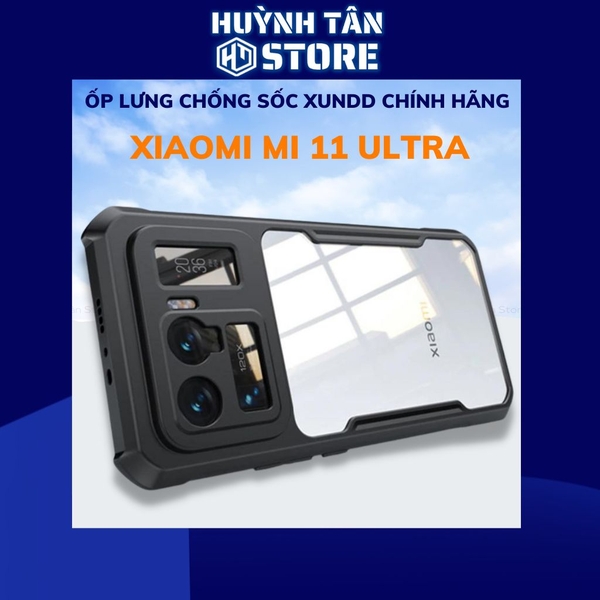 Ốp lưng mi 11 ultra chống sốc xundd bảo vệ camera chính hãng chống ố vàng phụ kiện huỳnh tân store