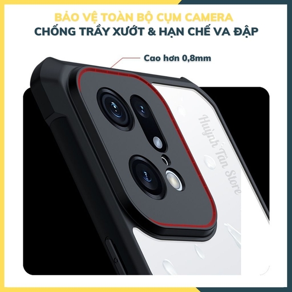 Ốp lưng find x5 pro chống sốc xundd bảo vệ camera chính hãng chống ố vàng phụ kiện huỳnh tân store