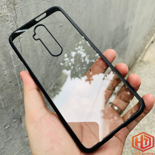 Ốp lưng oneplus 7t pro clear color ver 1 viền màu mặt lưng trong suốt không ố vàng bảo vệ camera phụ kiện huỳnh tân store