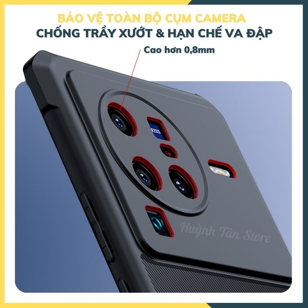 Ốp lưng mi vivo x80 pro chống sốc xundd bảo vệ camera chính hãng chống ố vàng phụ kiện huỳnh tân store