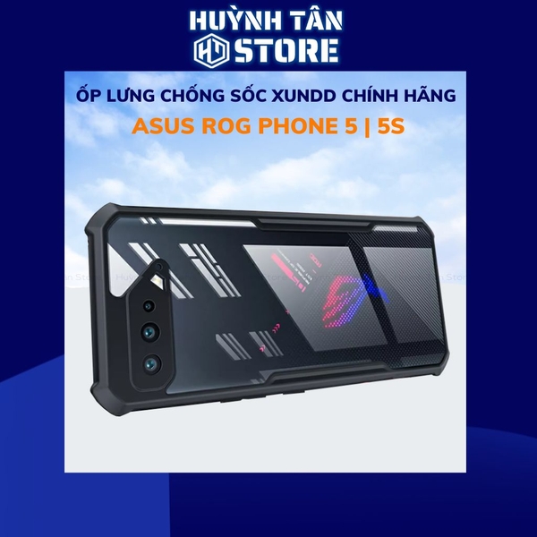 Ốp lưng rog phone 5 chống sốc xundd bảo vệ camera chính hãng chống ố vàng phụ kiện huỳnh tân store