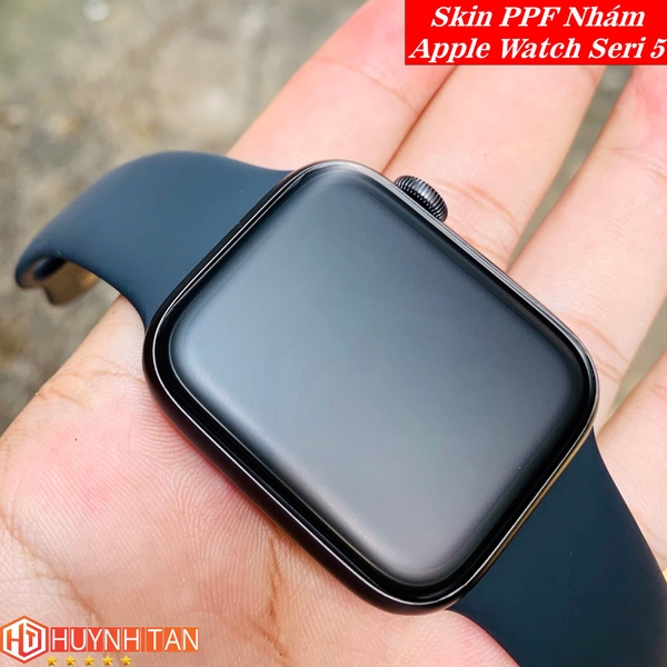 Miếng dán Skin PPF Apple Watch Seri 4 - 5 bề mặt Nhám chống vân tay cực tốt