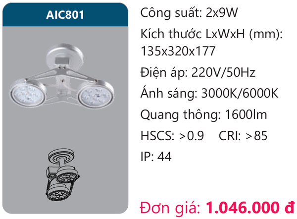 Đèn Led chiếu điểm AIC801