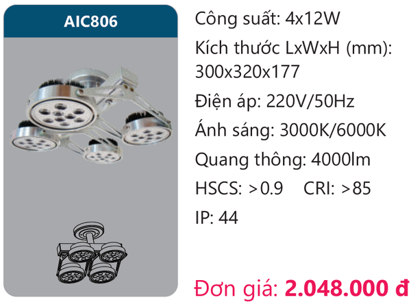 Đèn Led chiếu điểm AIC806