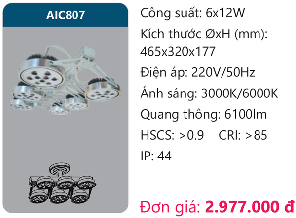 Đèn Led chiếu điểm AIC807