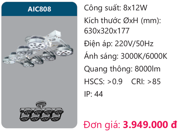 Đèn Led chiếu điểm AIC808