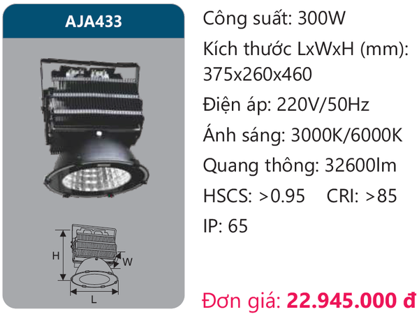 Đèn Led công nghiệp Duhal AJA433