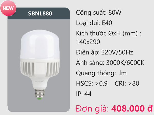 Bóng đèn Led Duhal SBNL880