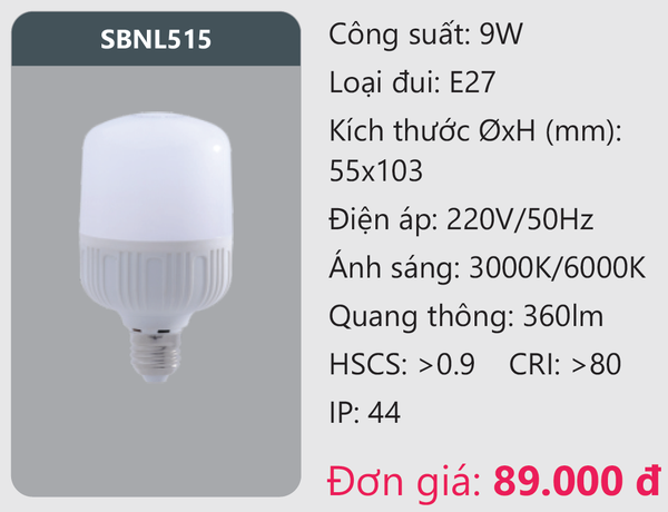 Bóng đèn Led Duhal SBNL515