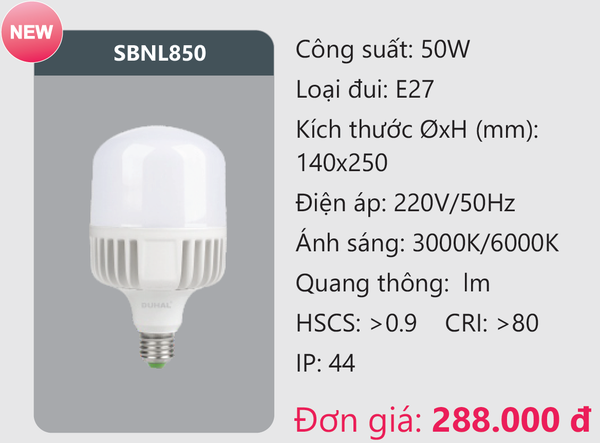 Bóng đèn Led Duhal SBNL850