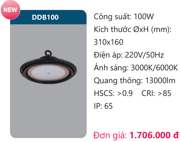 Đèn Led công nghiệp Duhal DDB100