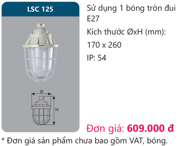 Đèn chống nổ Duhal LSC 125