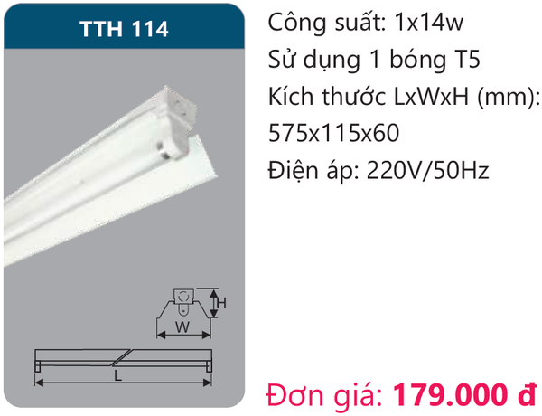 Đèn Led công nghiệp Duhal TTH 114