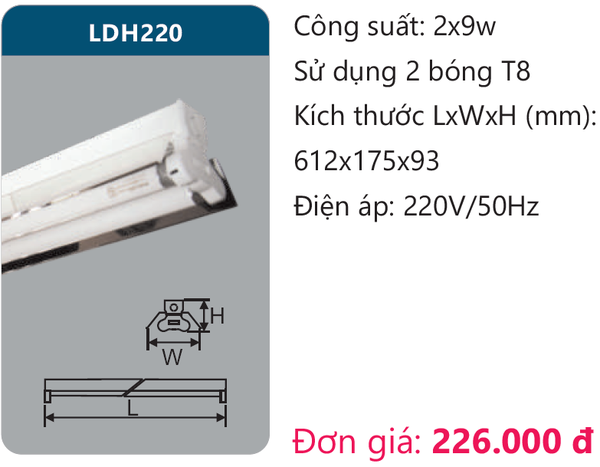 Đèn Led công nghiệp Duhal LDH 220