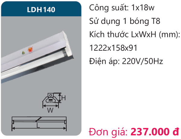 Đèn Led công nghiệp Duhal LDH 140