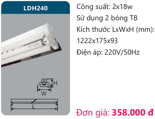 Đèn Led công nghiệp Duhal LDH240