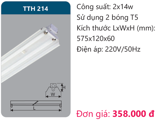 Đèn Led công nghiệp Duhal TTH 214