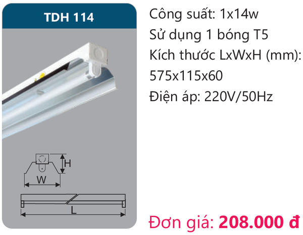 Đèn Led công nghiệp Duhal TDH 114